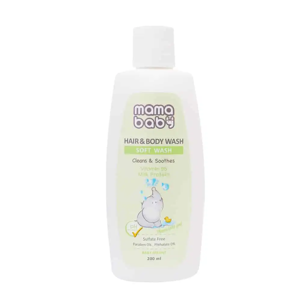 Mama-Baby-Hair-and-Body-Soft-Wash-200-ml daroosazam.com 1 شامپو سر و بدن نوزاد ماما بیبی
