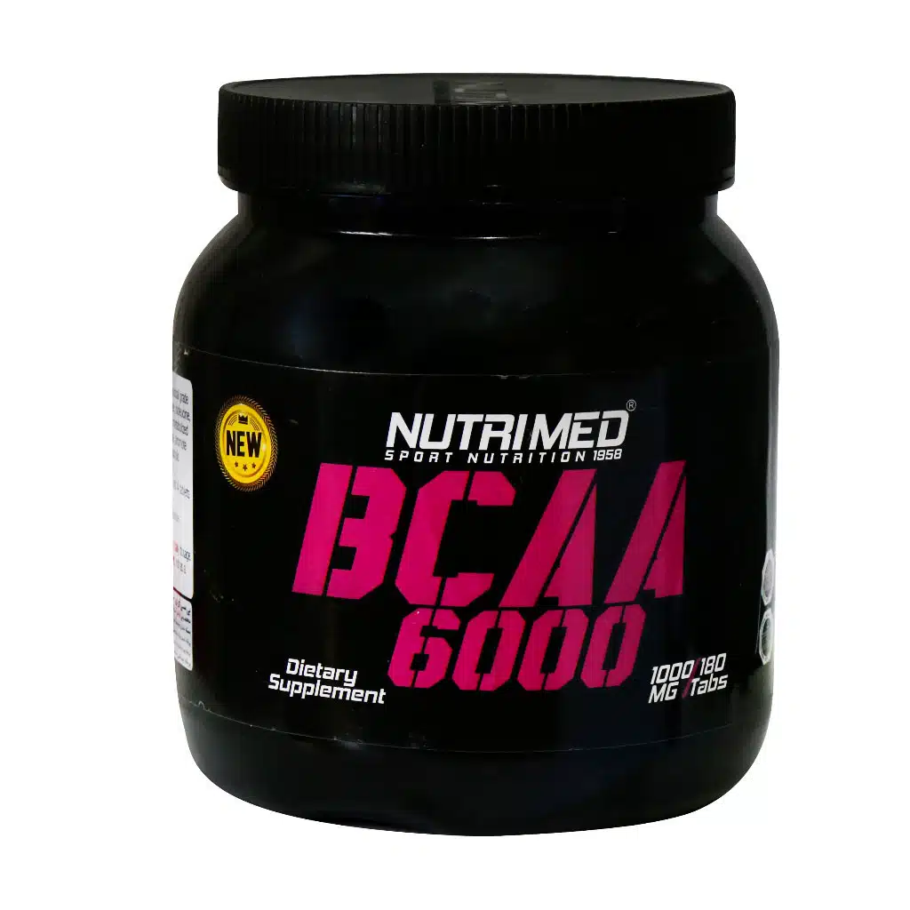 Nutrimed-BCAA-6000-180-Tablets daroosazam.com 1 قرص بی سی ای ای 6000 میلی گرم نوتریمد