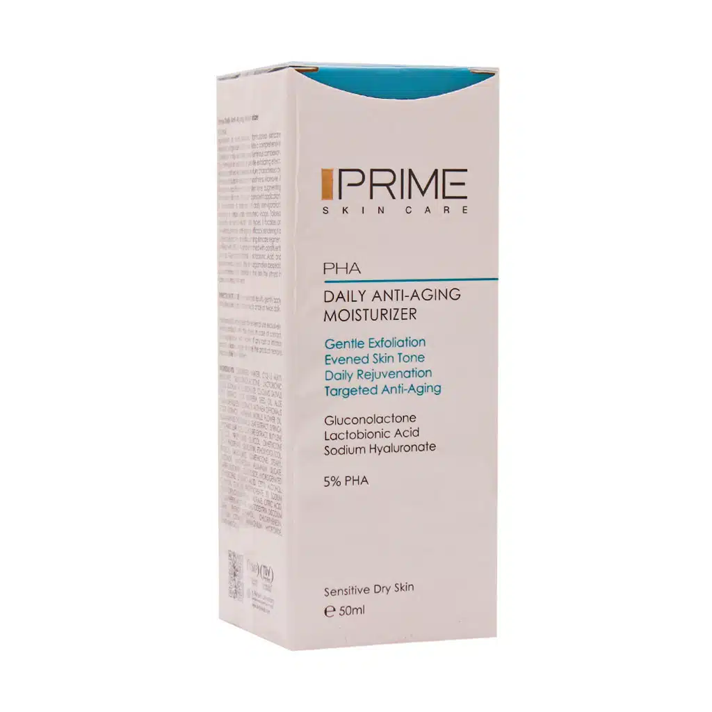 Prime-PHA-5-Daily-Anti-Aging-Moisturizer-50-ml daroosazam.com 1 کرم بازسازی کننده و آبرسان صورت PHA 5% پرایم