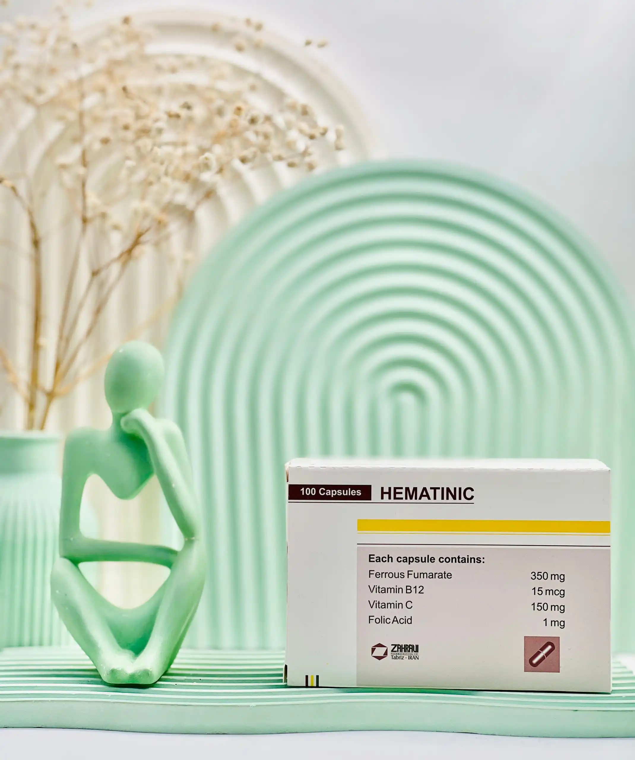 قرص هماتینیک زهراوی 100 عددی داروسازم دات کام قرص هماتینیک زهراوی 100 عددی