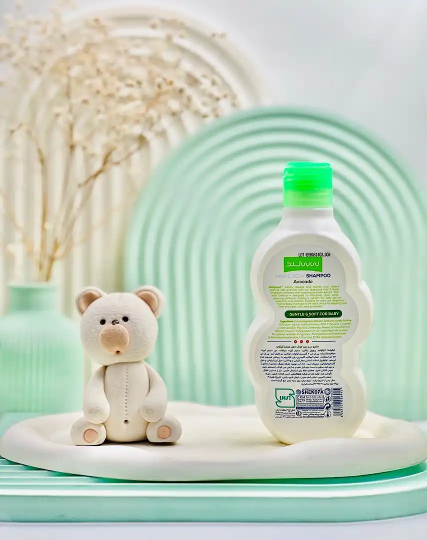 baby land hair and body shampoo avocado daroosazam.com خرید شامپو سر و بدن آووکادو بی بی لند