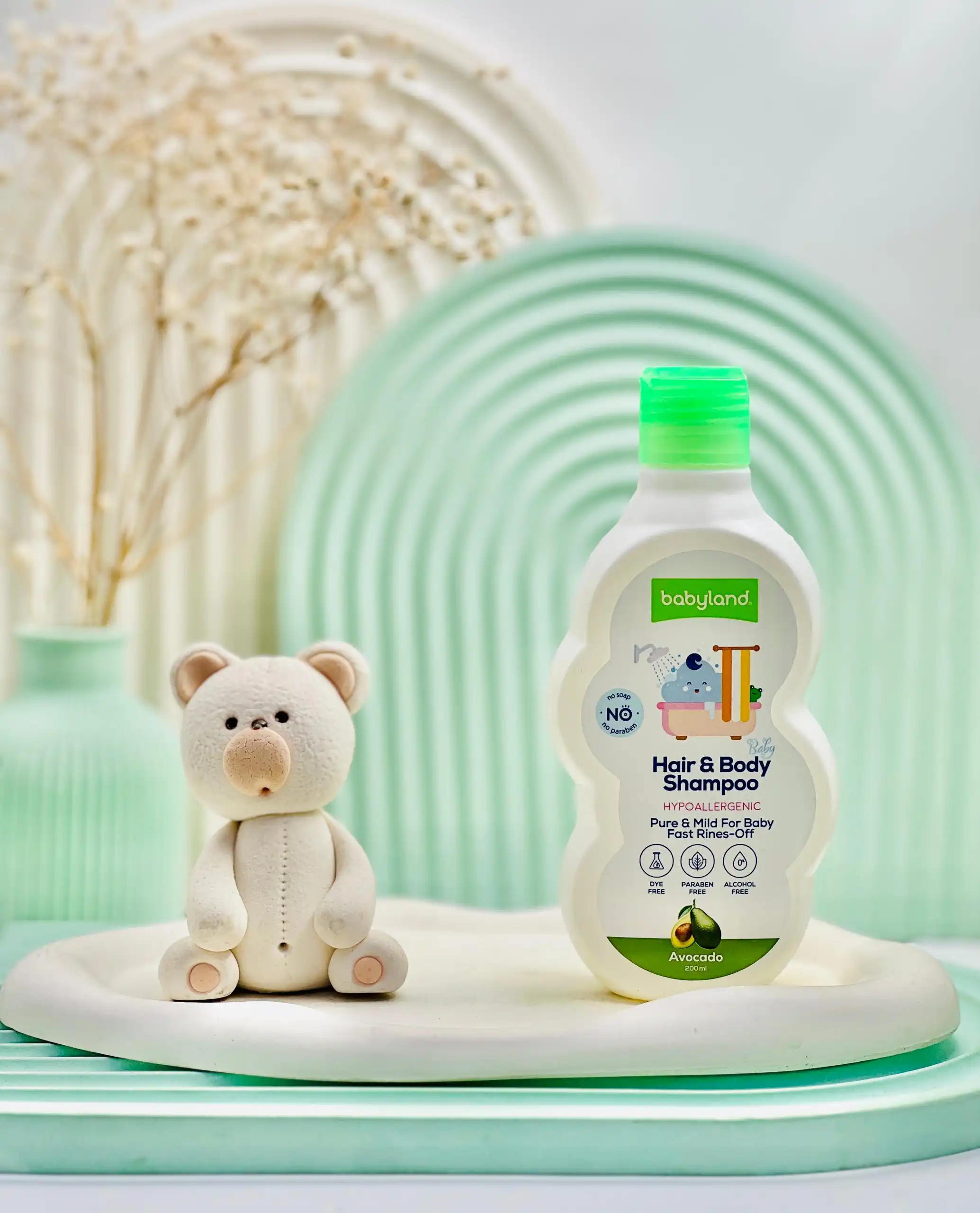 babyland hair and body shampoo avocado daroosazam.com 1078 شامپو سر و بدن آووکادو بی بی لند