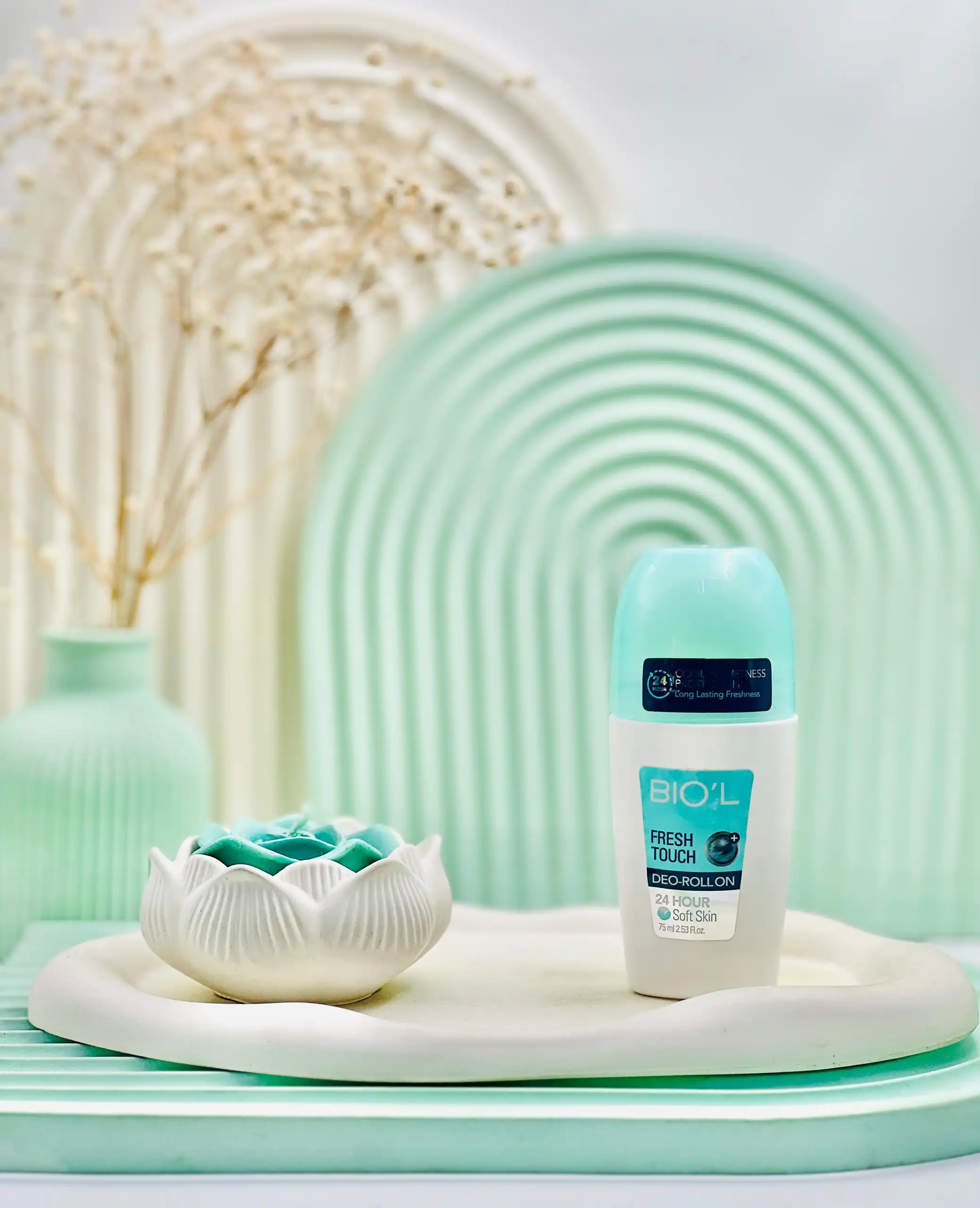 biol fresh touch deo rollon 24 hour 75ml daroosazam.com خرید رولان ضد تعریق فرش تاچ زنانه بیول