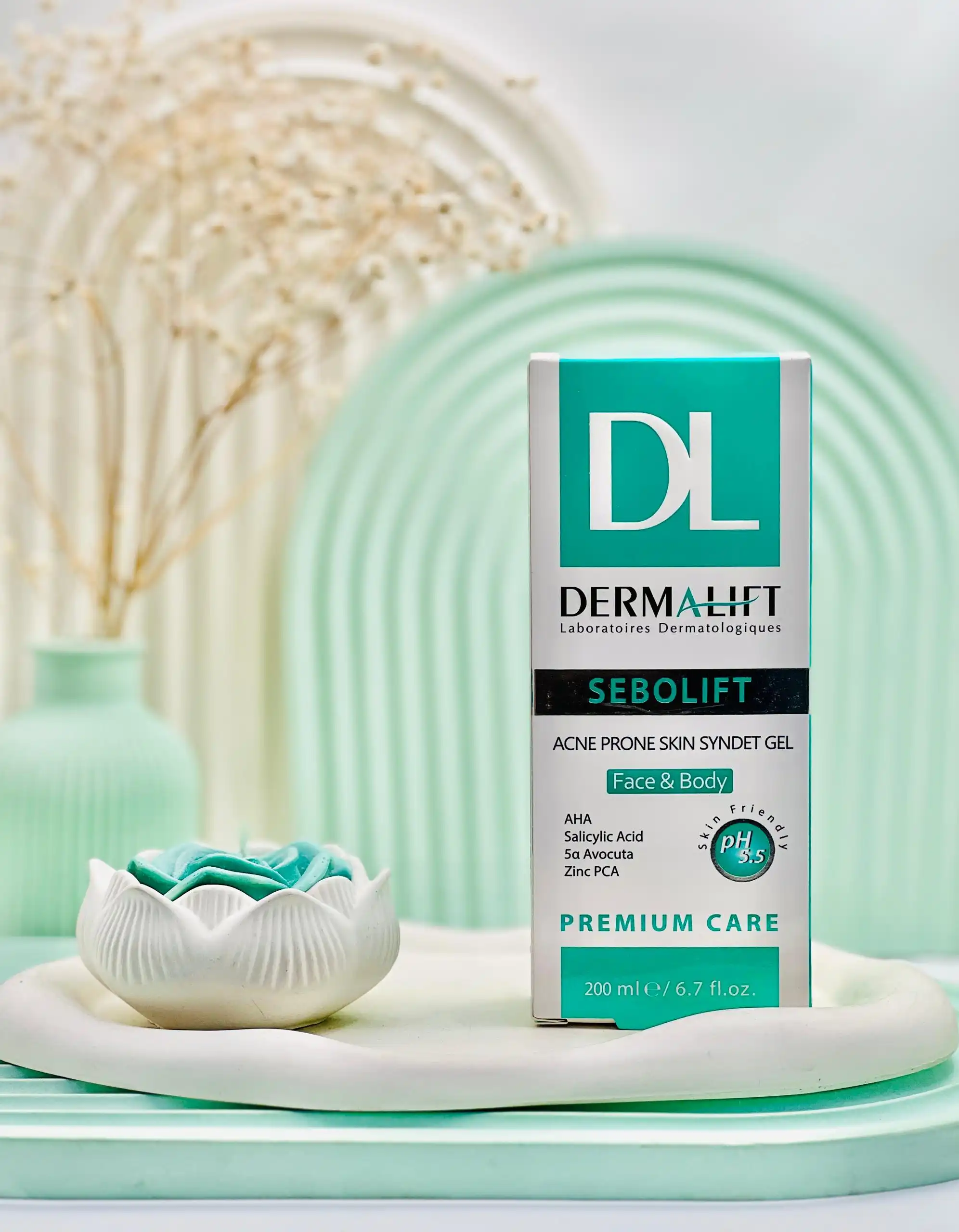 Dermalift Sebolift Acne Prone Skin Syndet Gel daroosazam.com ژل شستشوی غیر صابونی سبولیفت درمالیفت