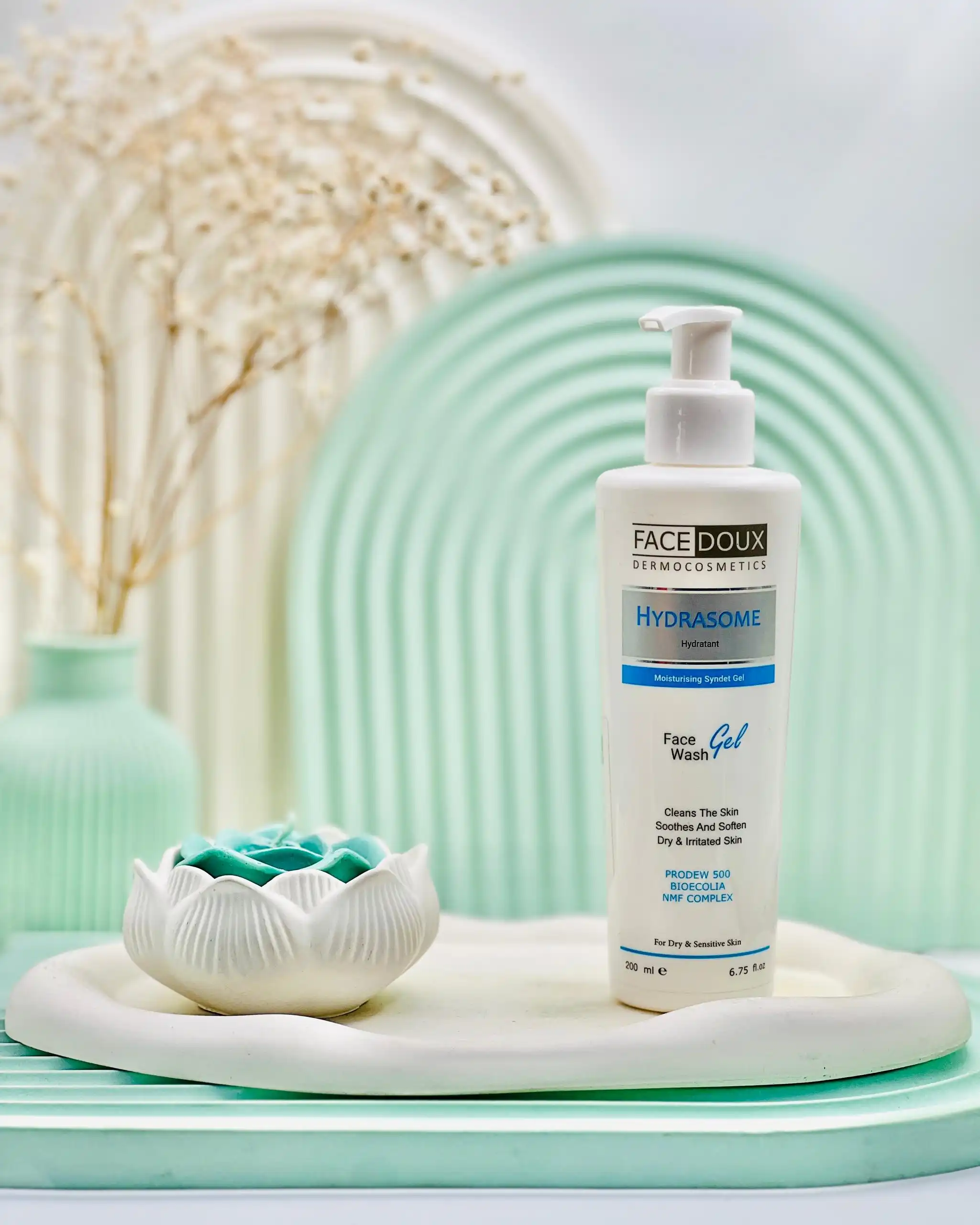 Face Doux Hydrasome Moisturizing Creamy Face Wash daroosazam.com شوینده ملایم کرم دار صورت هیدرازوم فیس دوکس