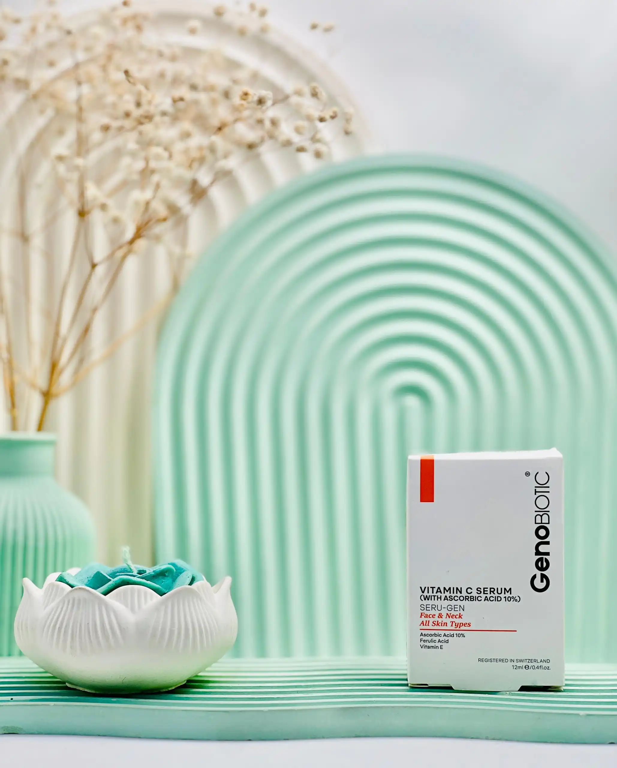 genobiotic vitamin c serum daroosazam.com سرم ویتامین سی حاوی آسکوربیک اسید ژنوبایوتیک