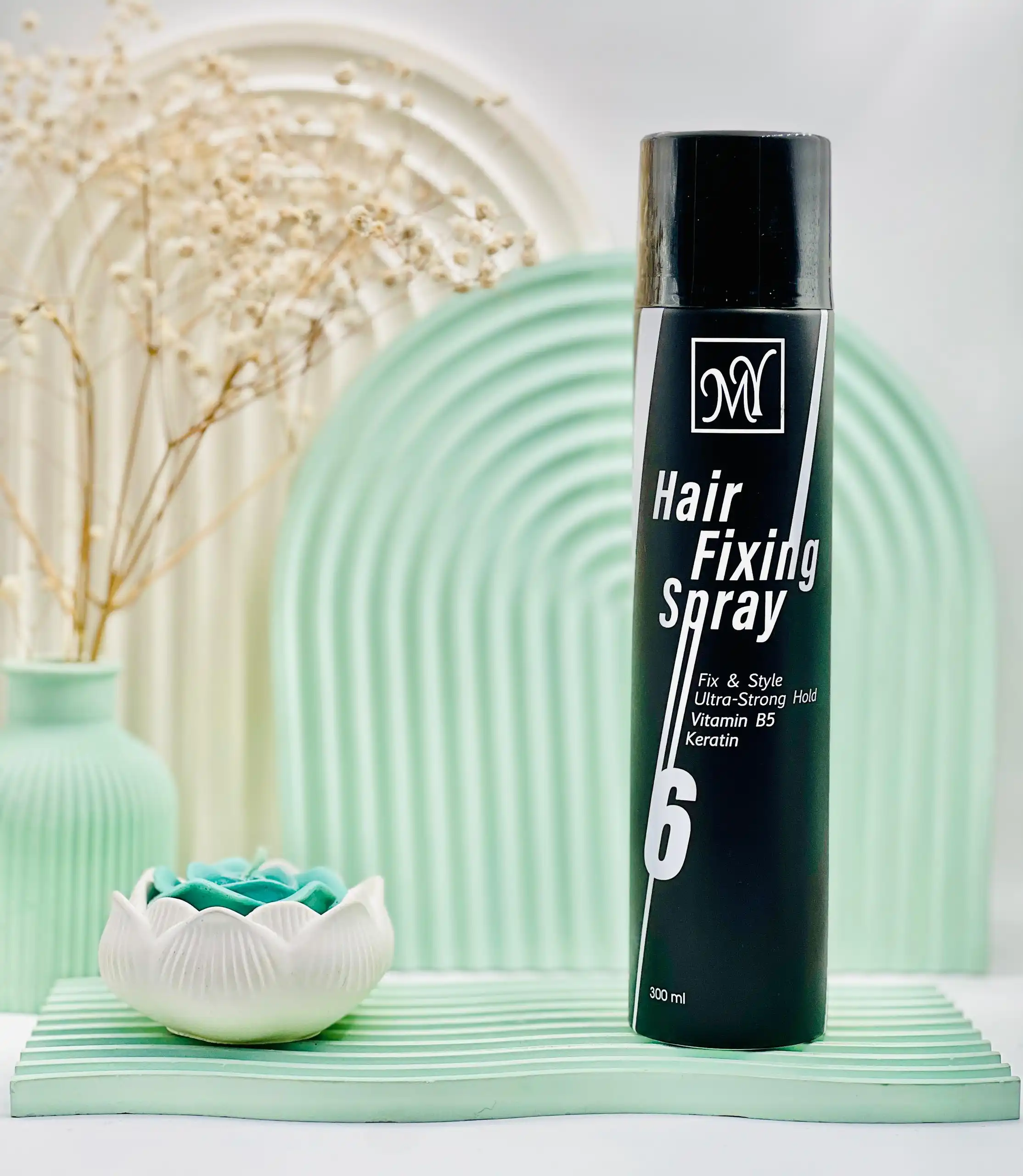 hair fixing spry ultra strong hold vitamin b5 keratin daroosazam.com اسپری مو خیلی قوی مای