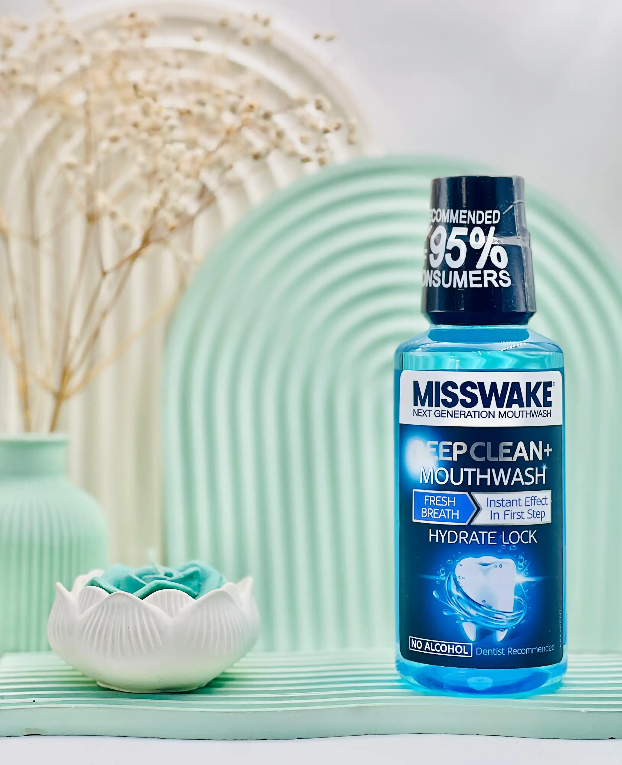 misswake deep clean mouthwash hydrate lock daroosazam.com دهانشویه دیپ کلین میسویک