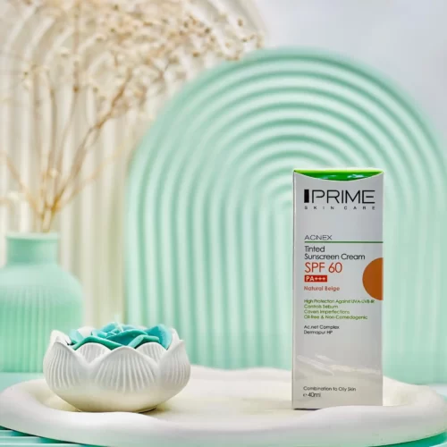 کرم ضد آفتاب رنگی پرایم SPF 60 پوست مختلط تا چرب 40 میلی لیتر