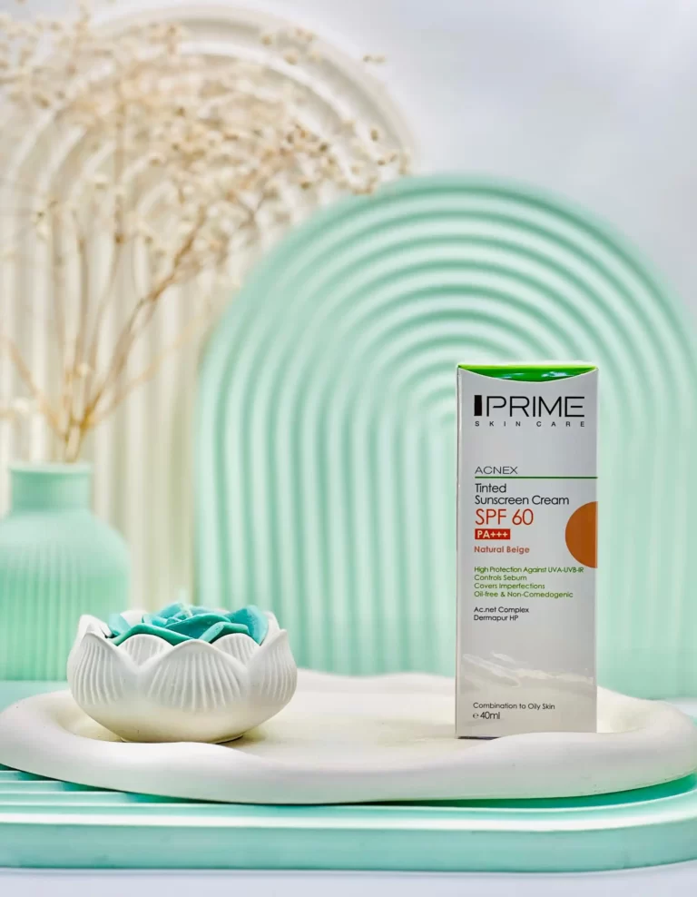 کرم ضد آفتاب رنگی پرایم SPF 60 پوست مختلط تا چرب 40 میلی لیتر