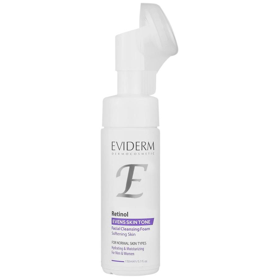 retinol evens skin tone facial cleansing foam daroosazam.com 1 فوم شستشوی رتینول اویدرم