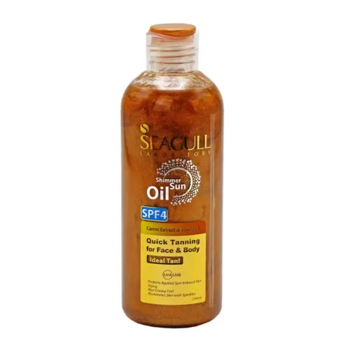 روغن برنزه کننده و ویتامینه اکلیلی spf4 سی گل