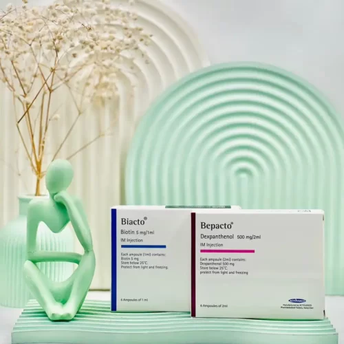 یک جعبه آمپول بیوتین و یک جعبه آمپول دکسپانتنول