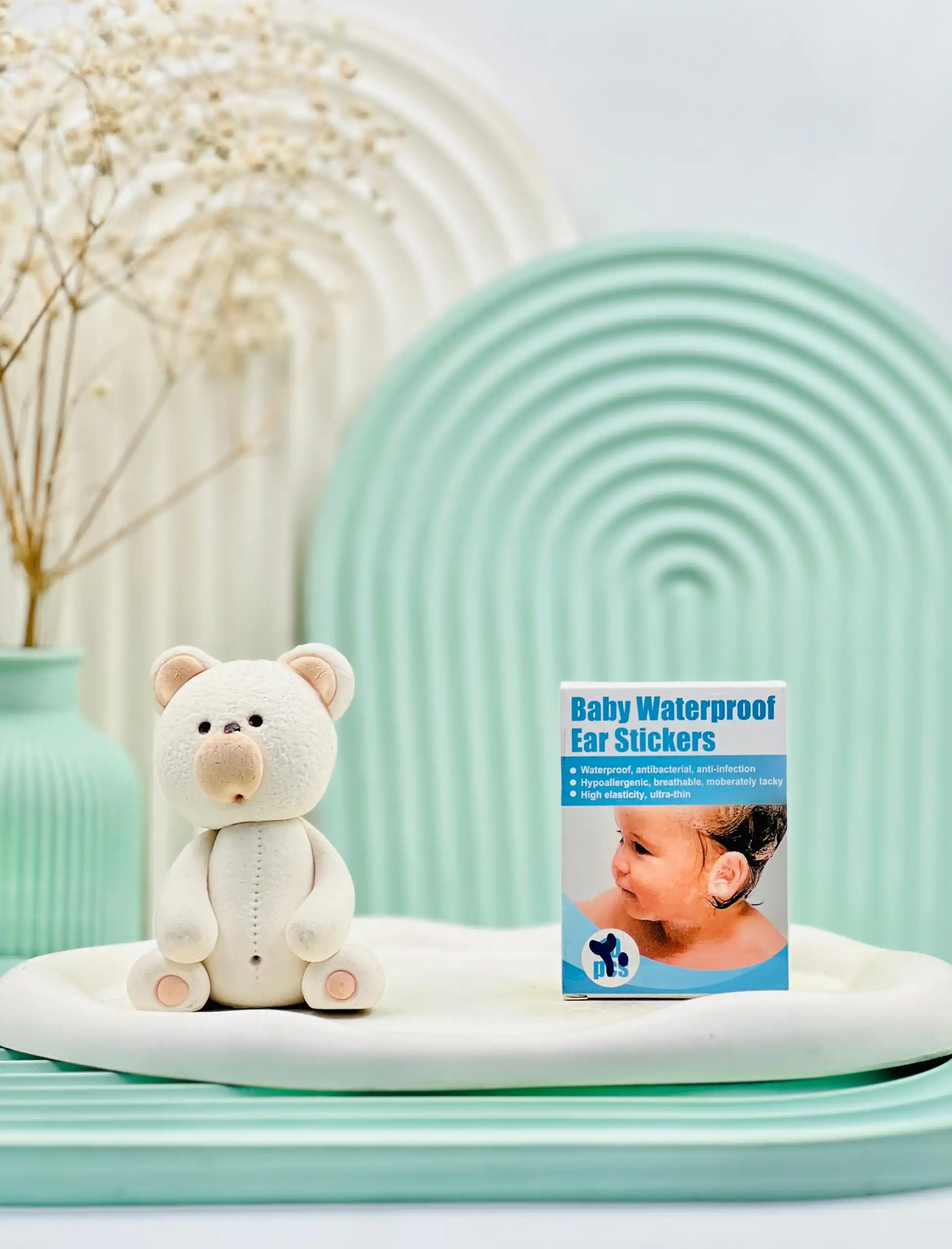 baby waterproof ear stickers 20 pcs daroosazam.com چسب گوش کودک 20 عددی