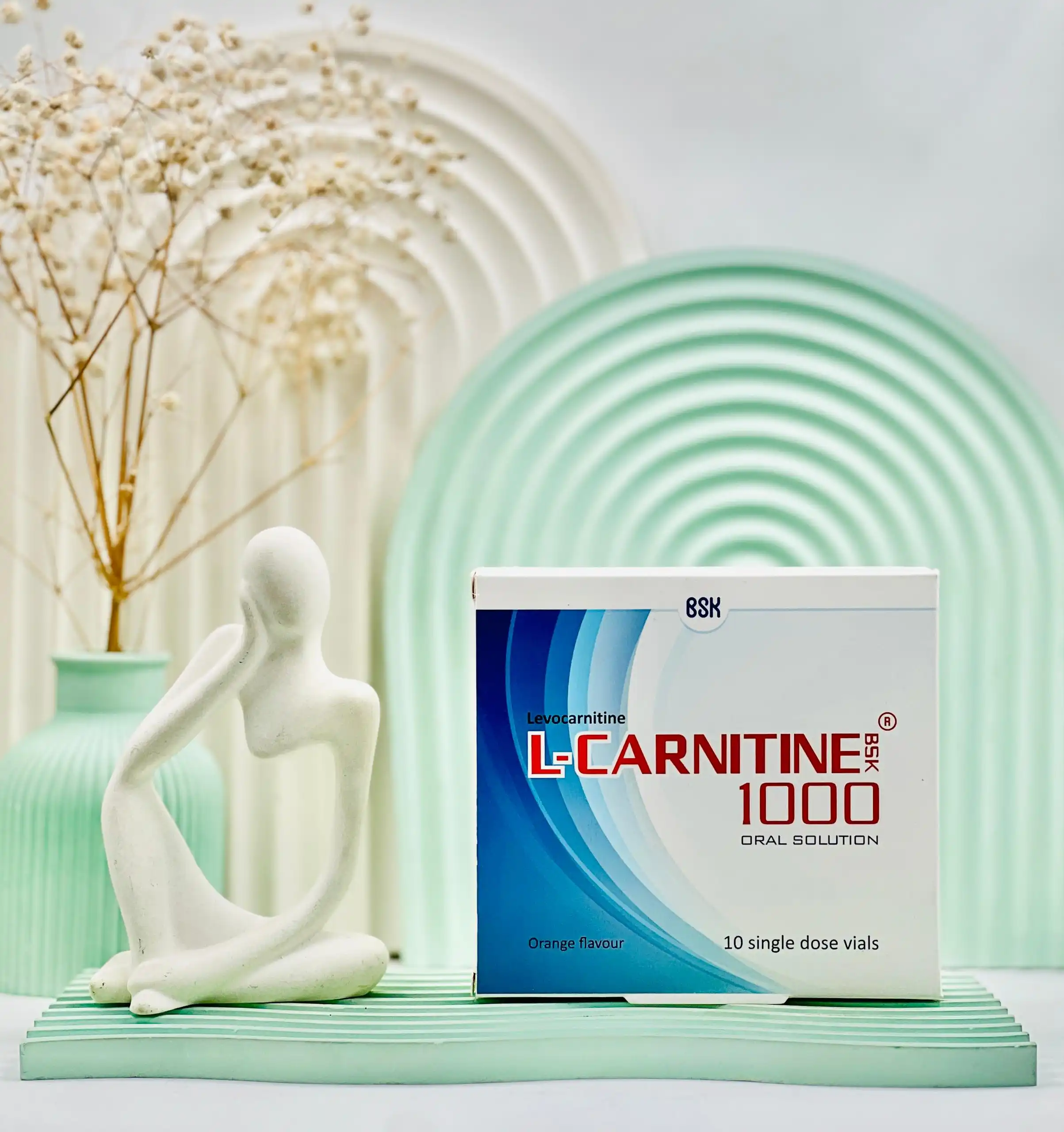 bsk l carnitin 1000 orange flavour daroosazam.com ویال ال کارنیتین 1000 میلی گرم بی اس کی 10 عددی