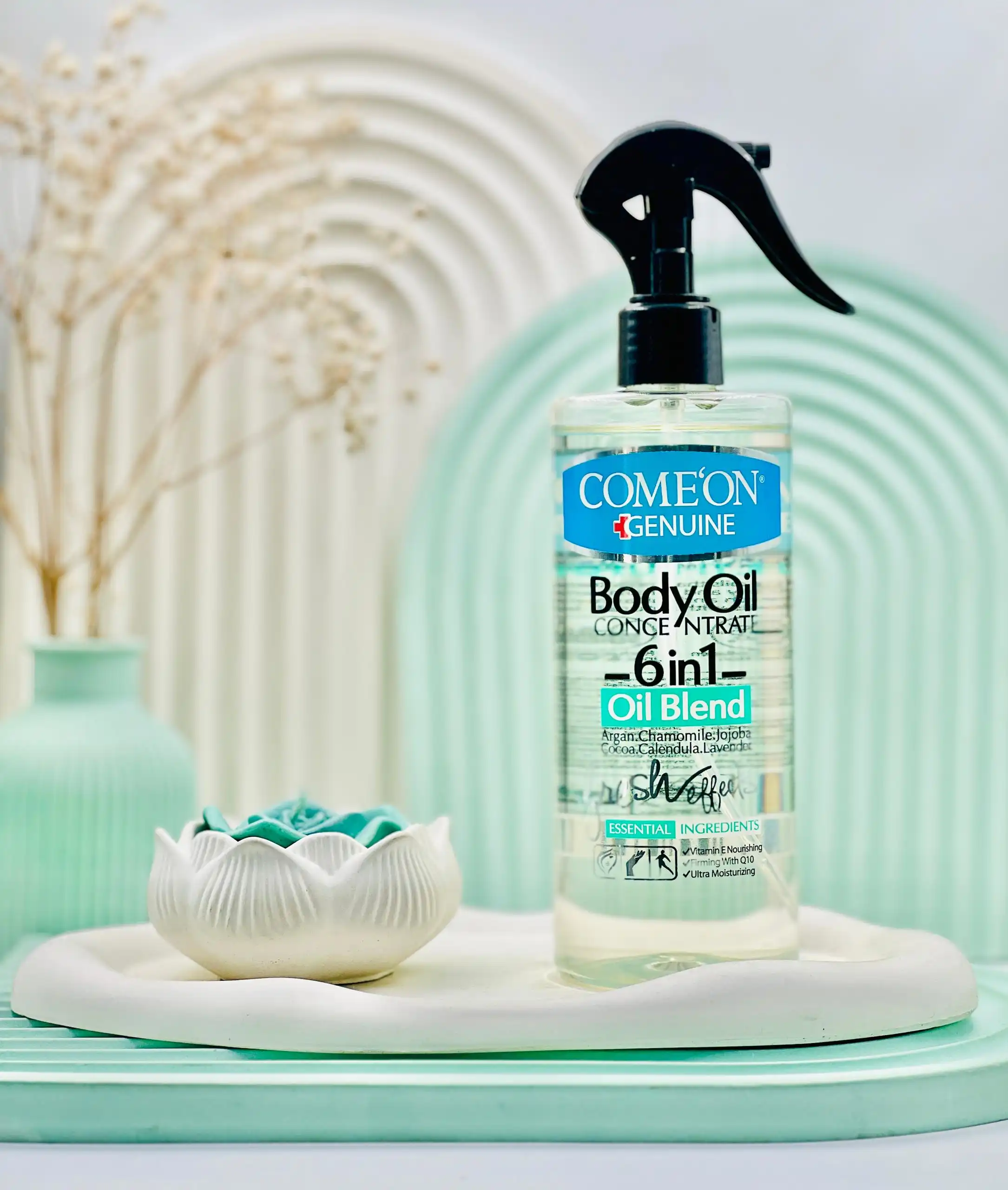 comeon geniune body oil 6 in 1 oil blend daroosazam.com روغن بدن کامان