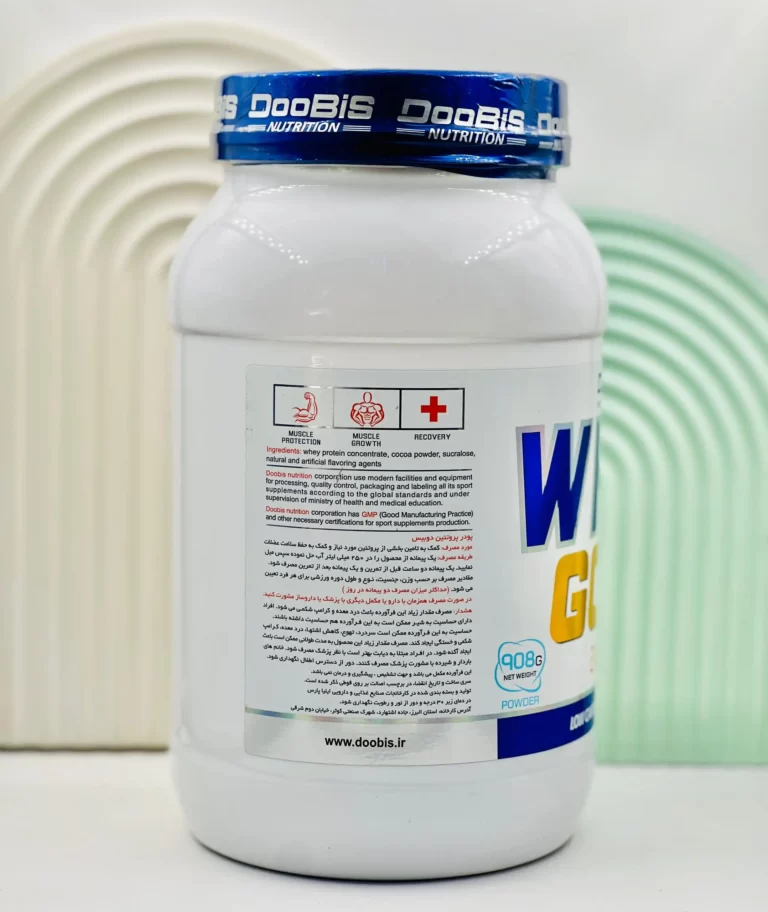 قیمت پودر وی گلد دوبیس 908 گرم شکلاتی