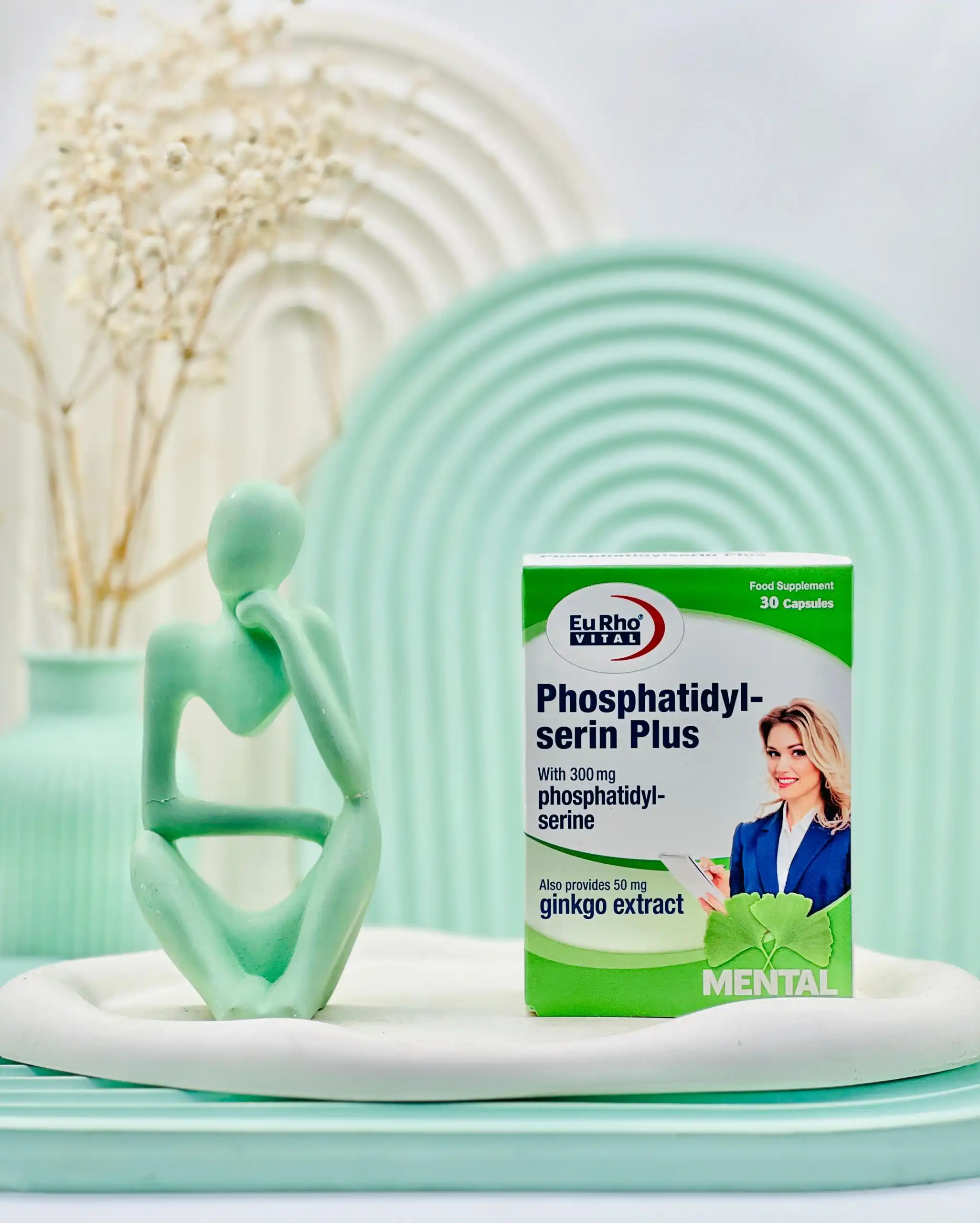 eurhovital phosphatidyl serin plus ginko extract daroosazam.com کپسول فسفاتیدیل سرین پلاس یوروویتال 30 عددی