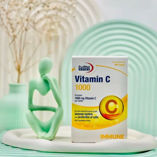 قرص ویتامین سی 1000 میلی گرم یوروویتال 60 عددی