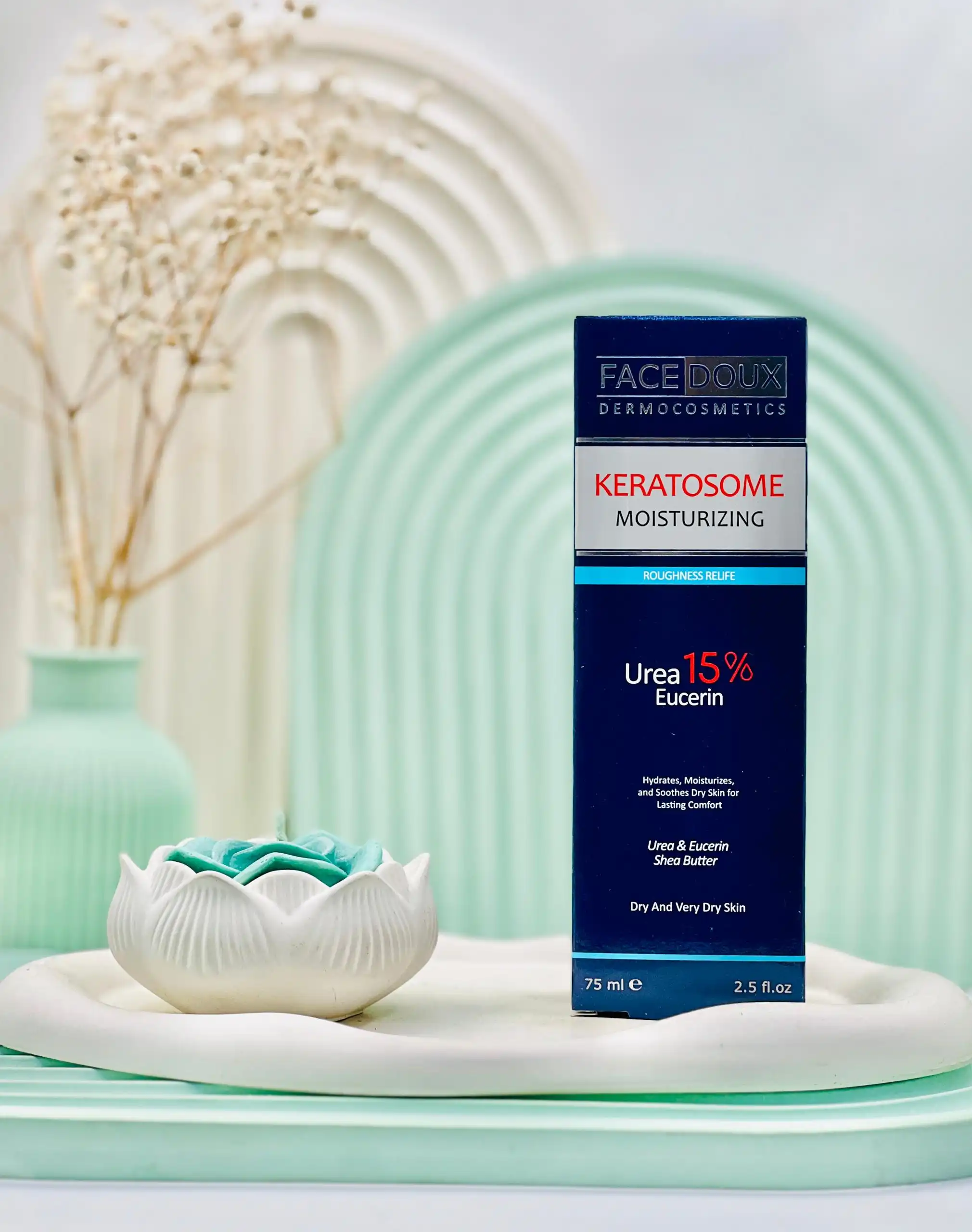 facedoux keratosome moisturizing urea 15 percent eucerin daroosazam.com کرم مرطوب کننده کراتوزوم 15 درصد فیس دوکس