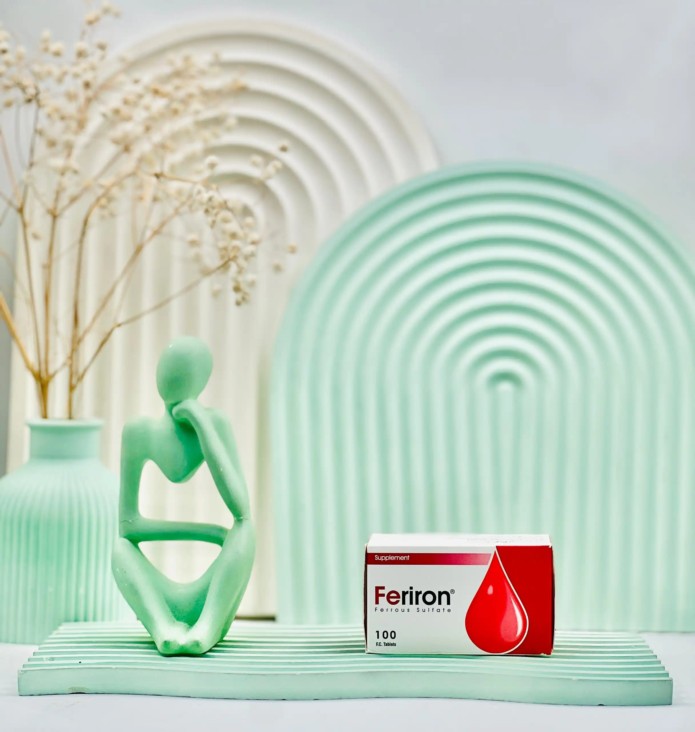 feriron ferrous sulfate 100 tabs daroosazam.com 1 قرص فریرون فروس سولفات