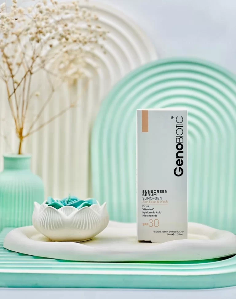 سرم ضد آفتاب صورت و گردن SPF30 ژنوبایوتیک 30 میلی لیتر