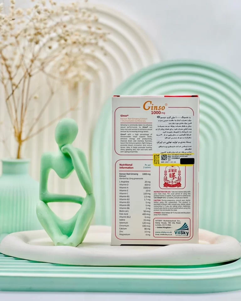 قرص جینسو 1000 میلی گرم ویت اسکای 30 عددی