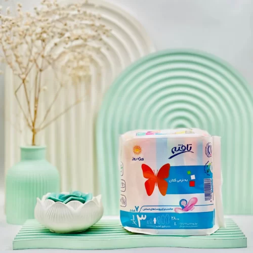 نوار بهداشتی ویژه روز نازک کتانی سایز 3 تافته