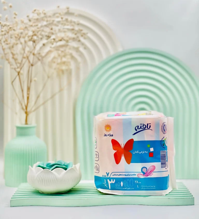 نوار بهداشتی ویژه روز نازک کتانی سایز 3 تافته