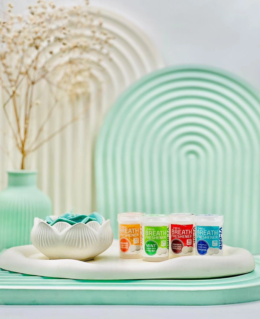vi one breath freshener 30pcs daroosazam.com 5 قرص خوشبو کننده وی وان