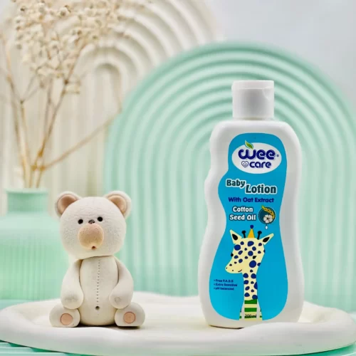 لوسیون بدن کودک پنبه دانه و عصاره جو وی کر