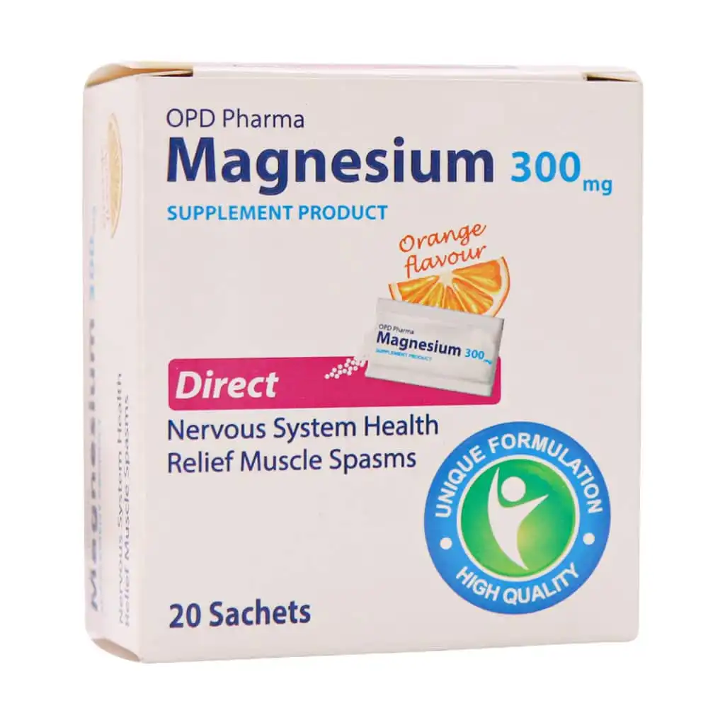 OPD-Pharma-Magnesium-300-Mg-20-Sachets daroosazam.com 1 ساشه منیزیم 300 میلی گرم او پی دی فارما