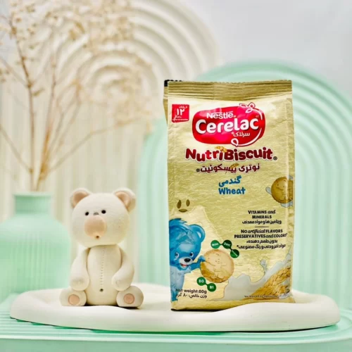 نوتری بیسکوئیت گندمی نستله سرلاک 80گرم