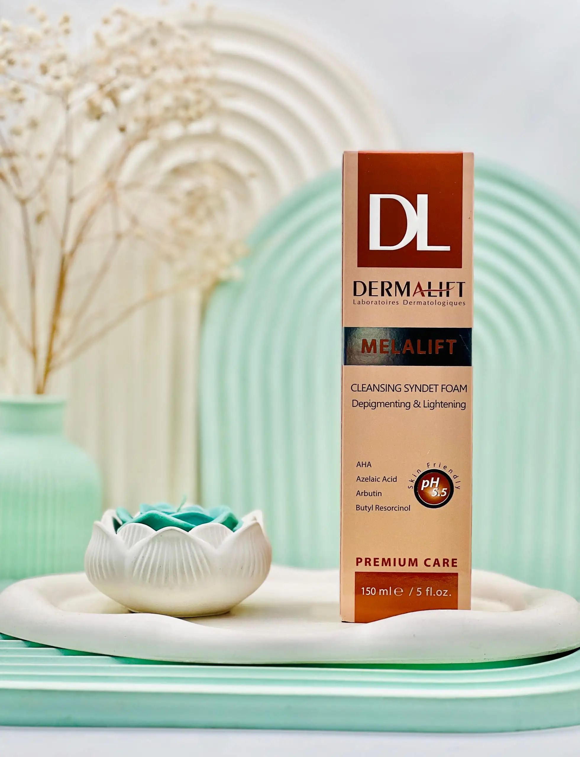 dermalift melalift cleansing syndet foam 150ml daroosazam.com فوم شستشوی ملالیفت درمالیفت 150 میلی لیتر