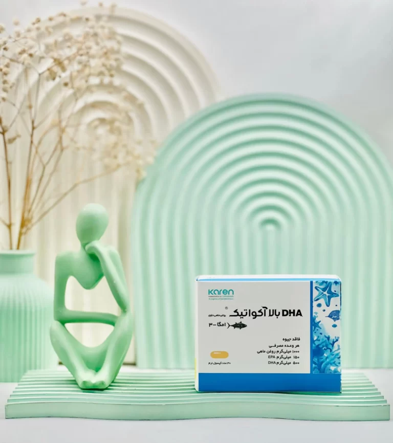سافت ژل امگا 3 DHA بالا آکواتیک کارن