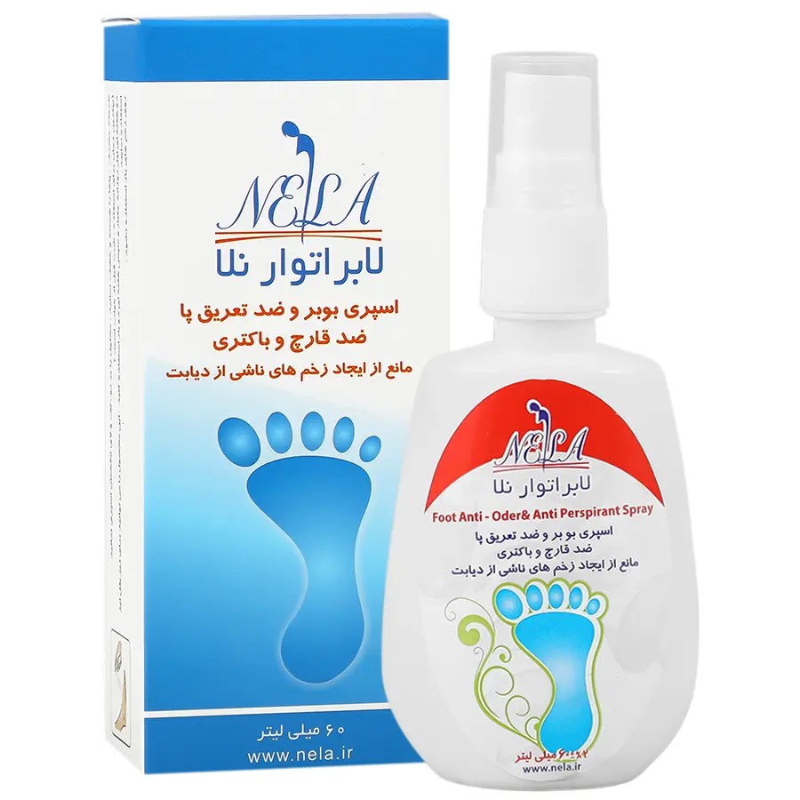 nela foot anti odor and antiperpirant spray daroosazam.com 1 خرید اسپری بوبر کفش نلا