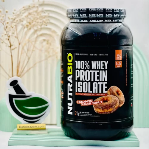 پودر پروتئین وی ایزوله نوترابایو با طعم دونات دارچین