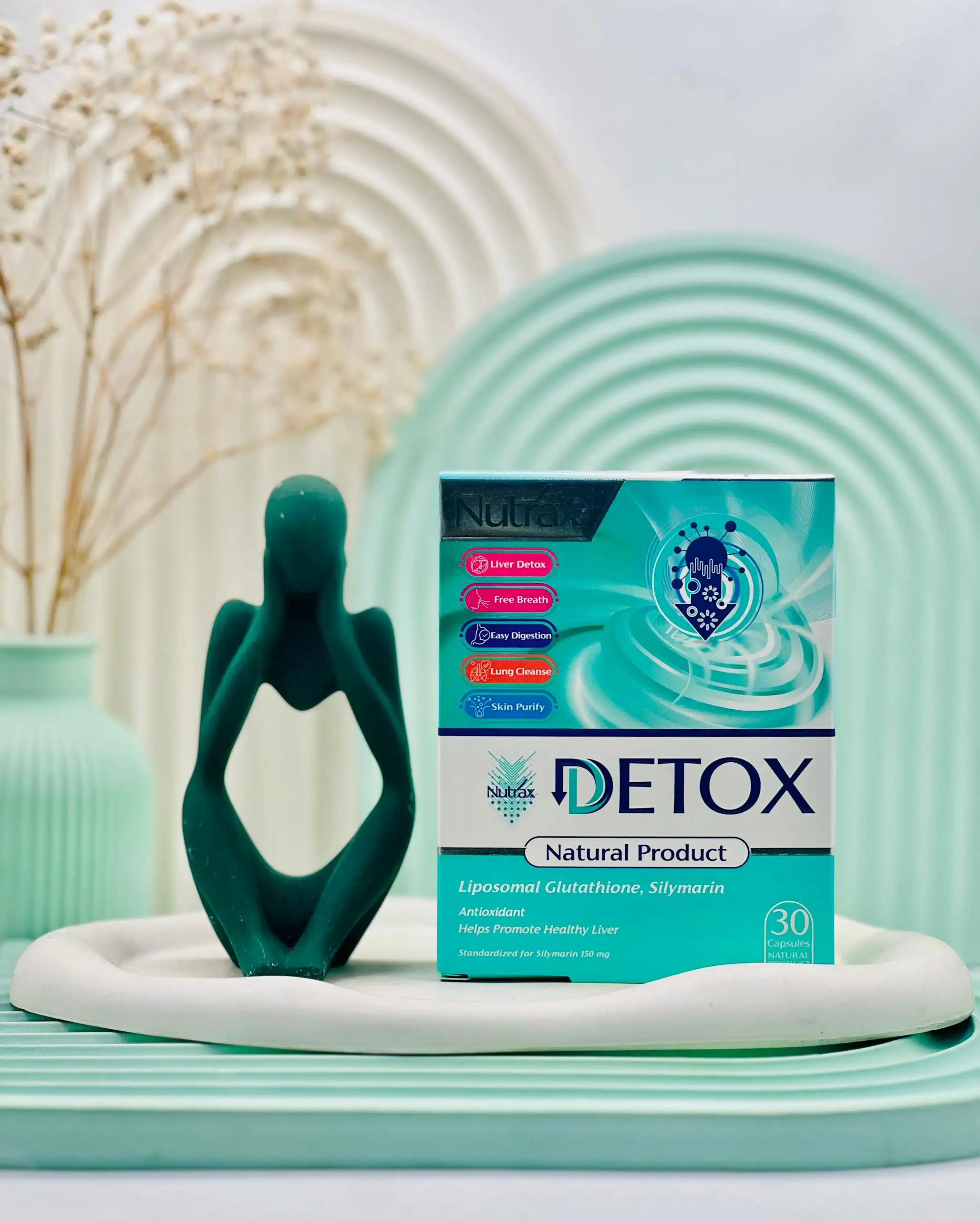 nutrax detox 30 caps daroosazam.com کپسول دتوکس نوتراکس 30 عددی