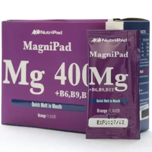 ساشه مگنی پاد 400 میلی گرم نوتری پاد با طعم پرتقال 30 عددی