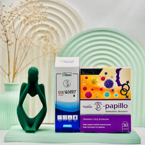 اسپری اکسی وارت + کپسول بتا پاپیلو