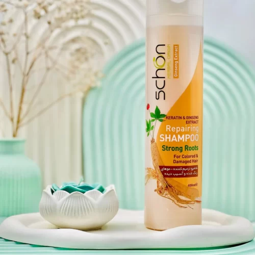 شامپو ریپیرینگ شون با عصاره جینسینگ و کراتین 400 میلی لیتر