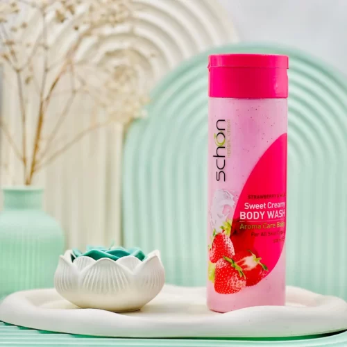 شامپو بدن کرمی شیر توت فرنگی شون 300 میلی لیتر