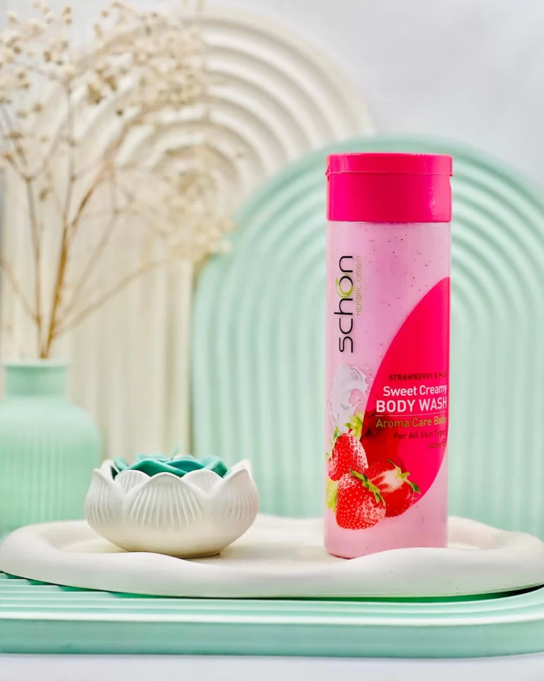 شامپو بدن کرمی شیر توت فرنگی شون 300 میلی لیتر