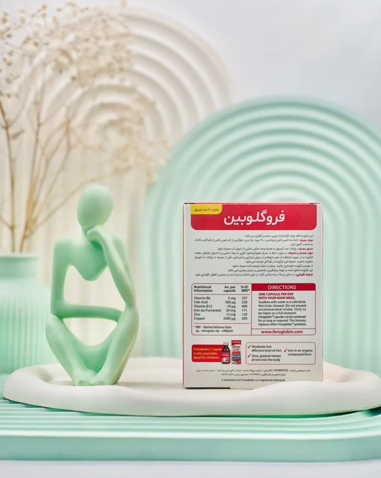 کپسول فروگلوبین ب 12 ویتابیوتیکس 30 عددی