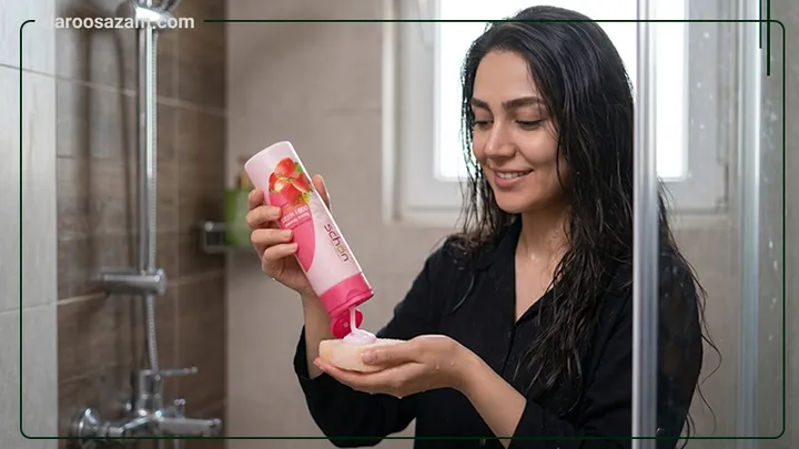 شامپو بدن کرمی شیر توت فرنگی شون 300 میلی لیتر