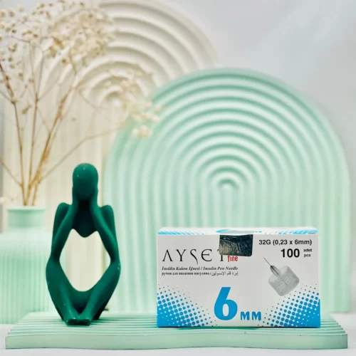 سرسوزن قلم انسولین Ayset fine سایز 6 میلی متر 100 عددی