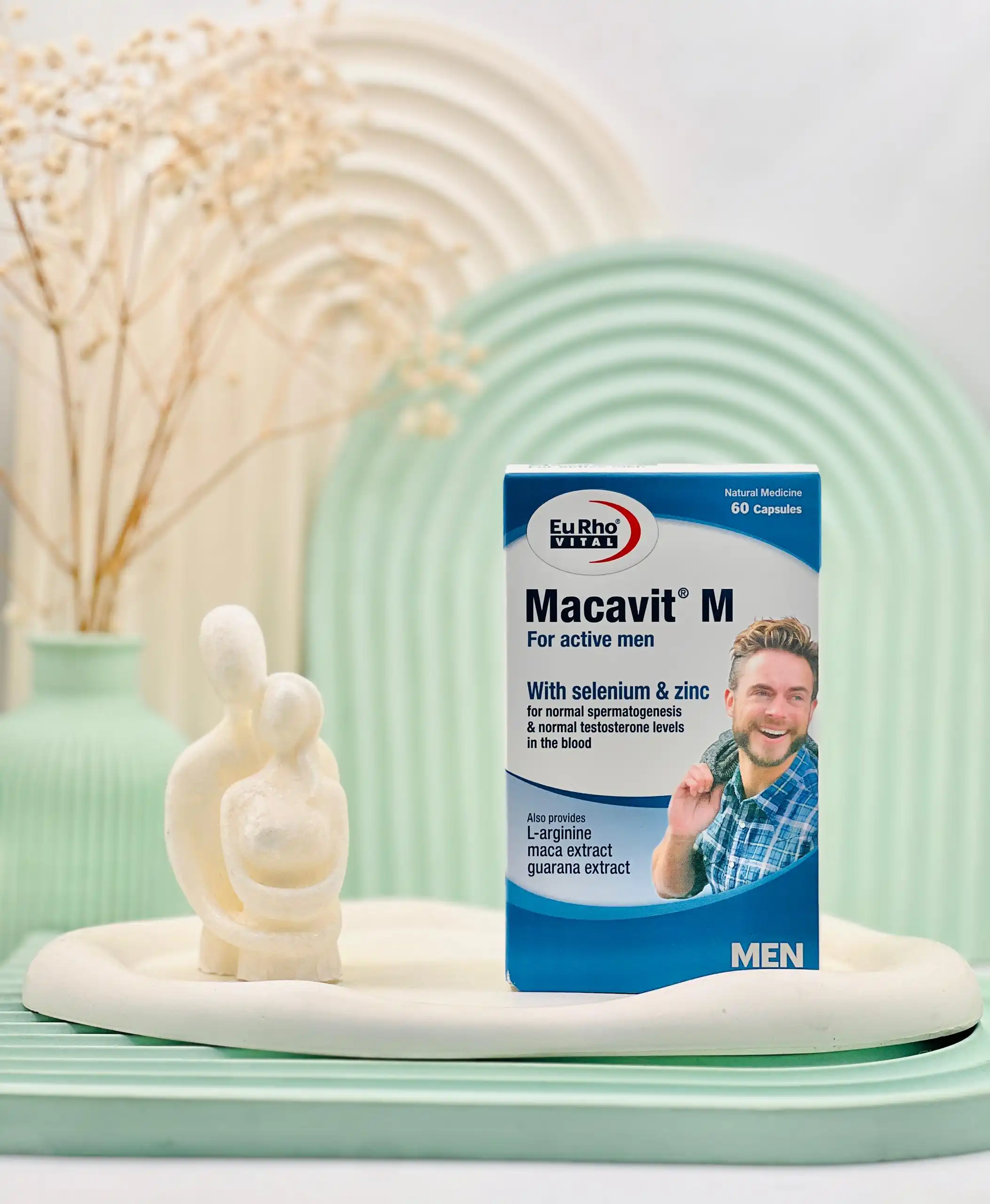 eurhovital macavit m for men 60caps daroosazam.com کپسول ماکاویت ام مخصوص آقایان یوروویتال 60 عددی