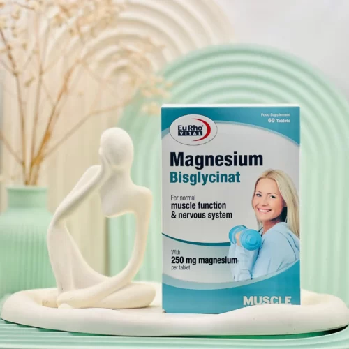 قرص منیزیم بیس گلایسینات یوروویتال 60 عددی