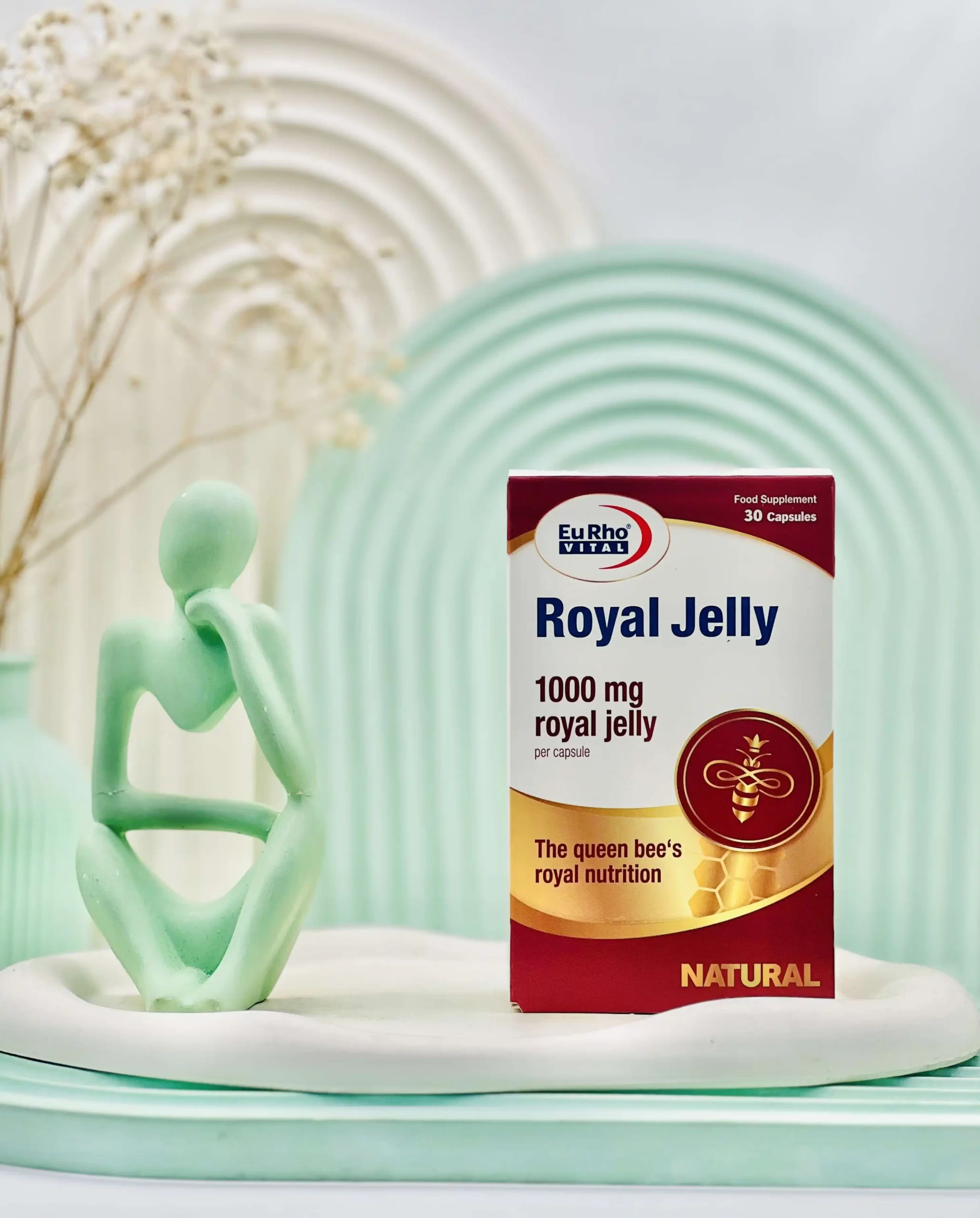 eurhovital royal jelly daroosazam.com سافت ژل رویال ژلی یوروویتال 30 عددی