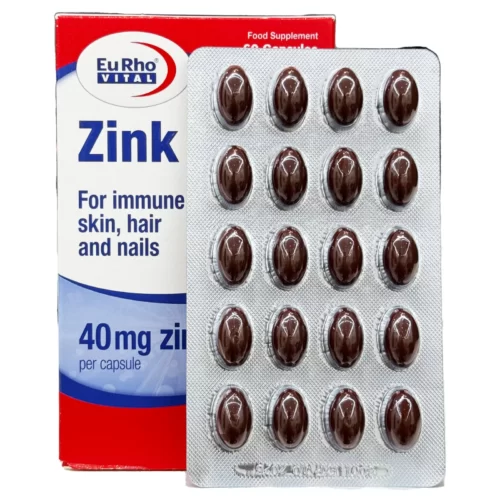 سافت ژل زینک یوروویتال 40 میلی گرم 60 عددی